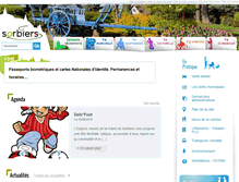 Tablet Screenshot of mairie-sorbiers.fr